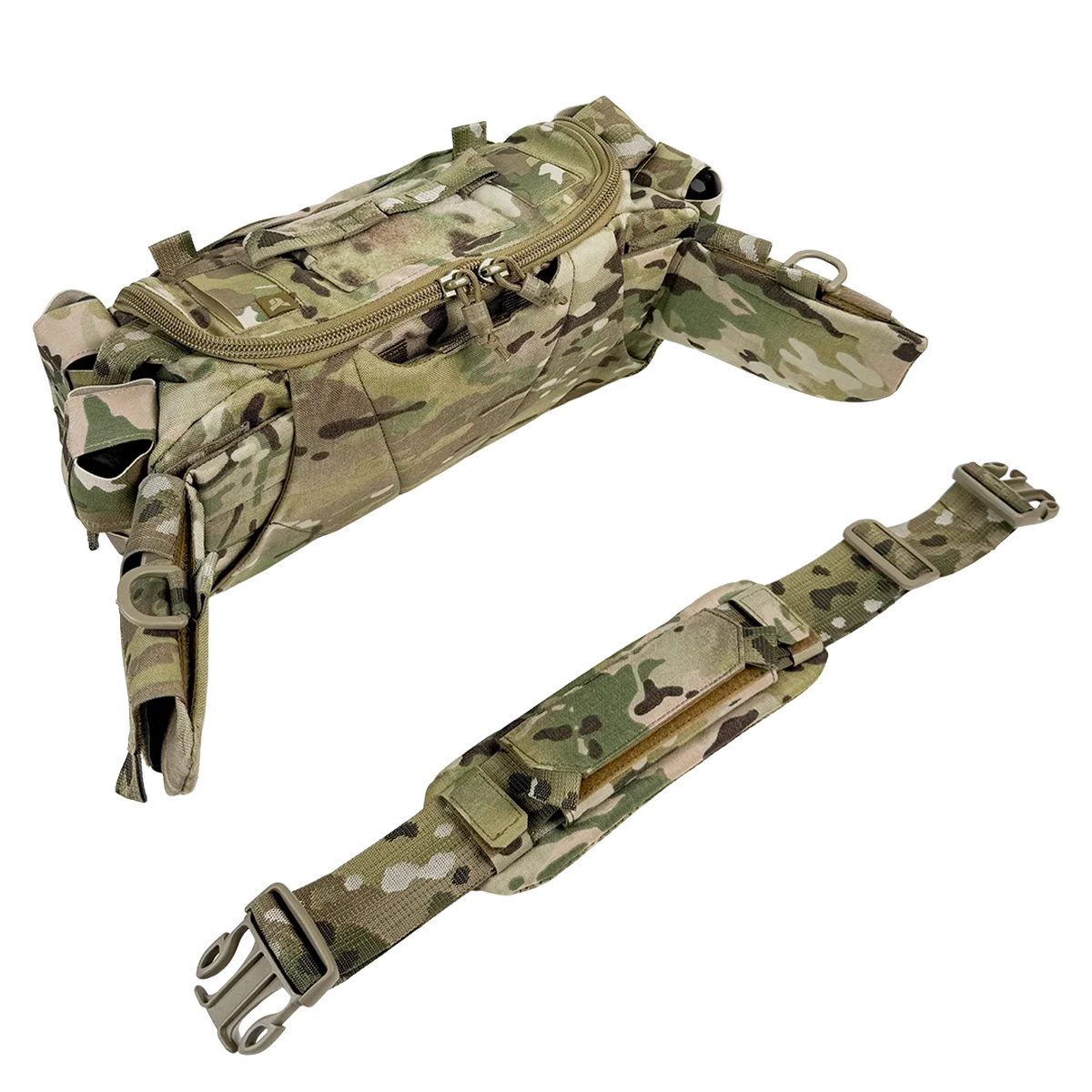 Borsa BM30 Multicam con tracolla regolabile e staccabile dotata di fascia imbottita