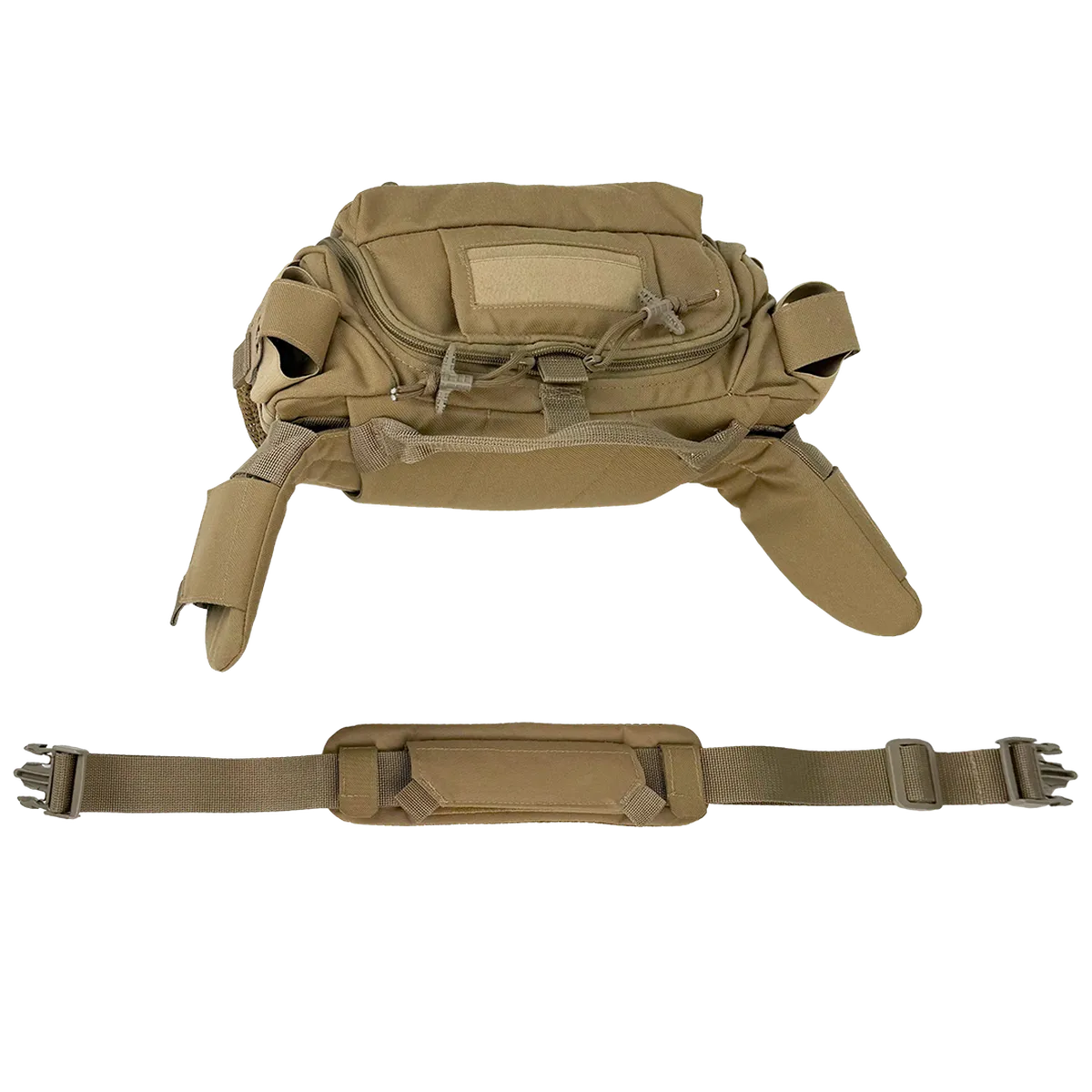Borsa medica BM33 Coyote con cintura-tracolla regolabile e fibbie a sgancio rapido