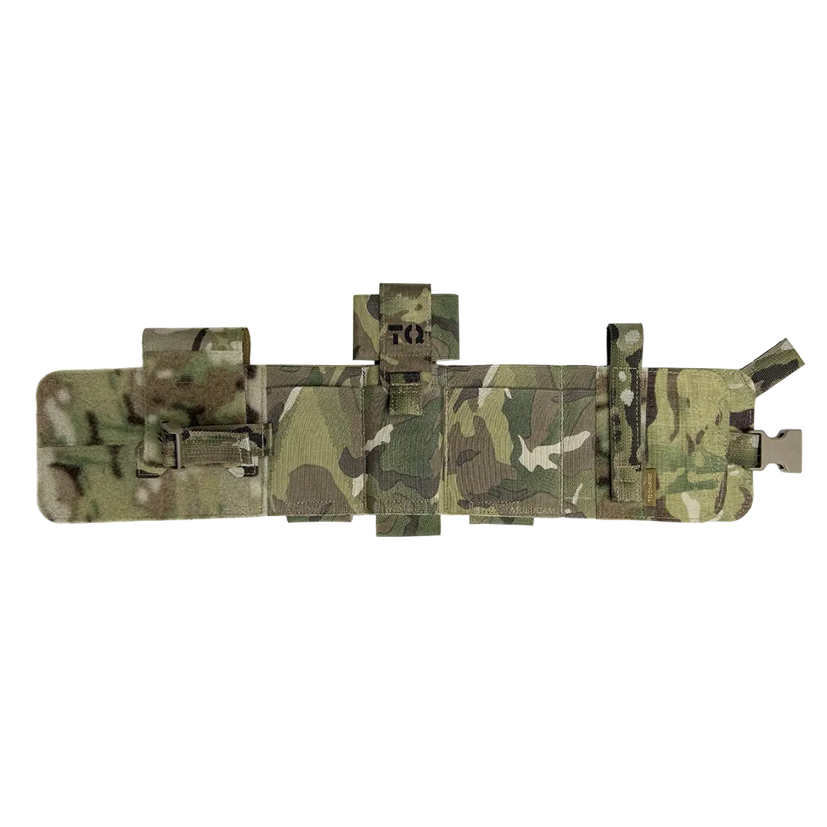 Custodia IFAK da caviglia tattica DNIPRO PM23 in Multicam aperta, con fascia regolabile, chiusura rapida FAST e vano interno per kit di primo soccorso individuale.