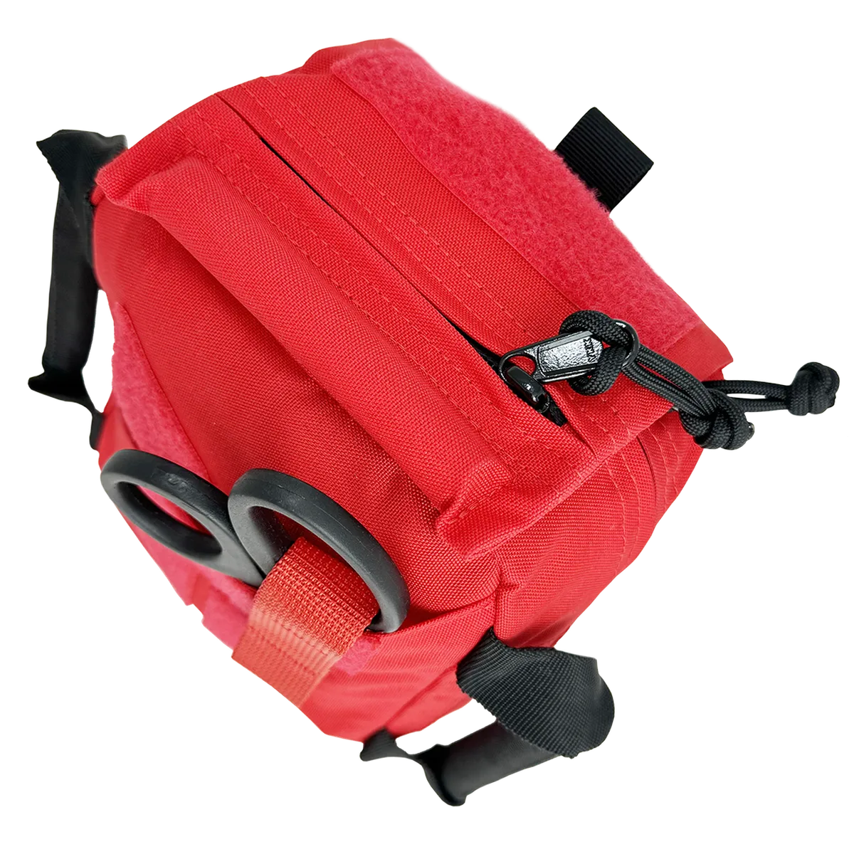 Vista superiore della custodia medica DNIPRO RM29 con maniglia imbottita e chiusura a zip per accesso rapido.