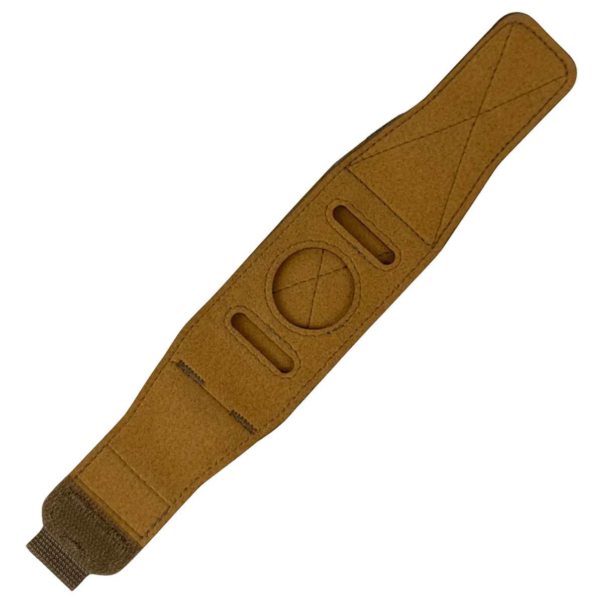 Vista interna del copriorologio tattico DNIPRO Coyote con sede per smartwatch e sensori
