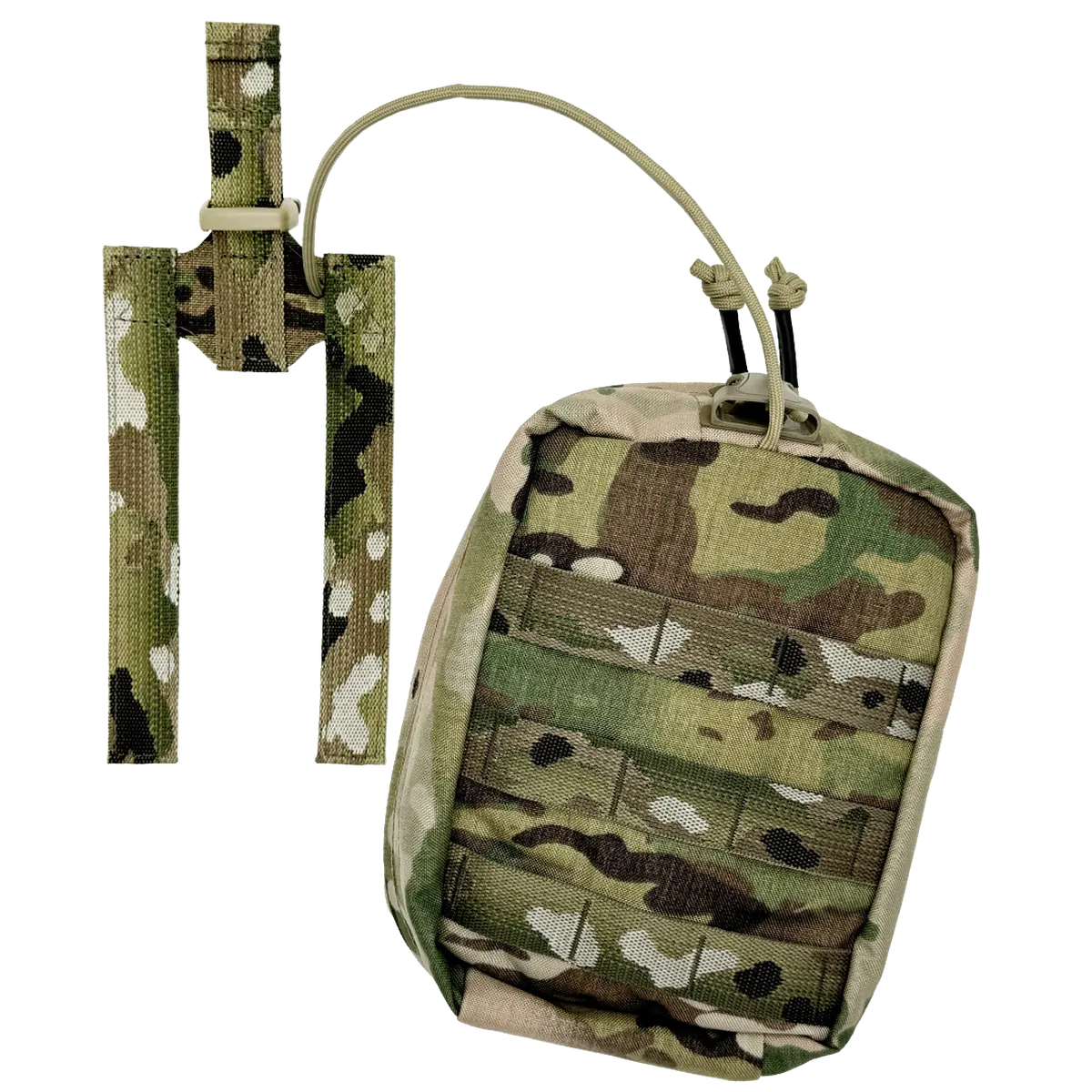 Vista del pannello posteriore MOLLE del porta IFAK Dnipro PM24 GEN2 Multicam