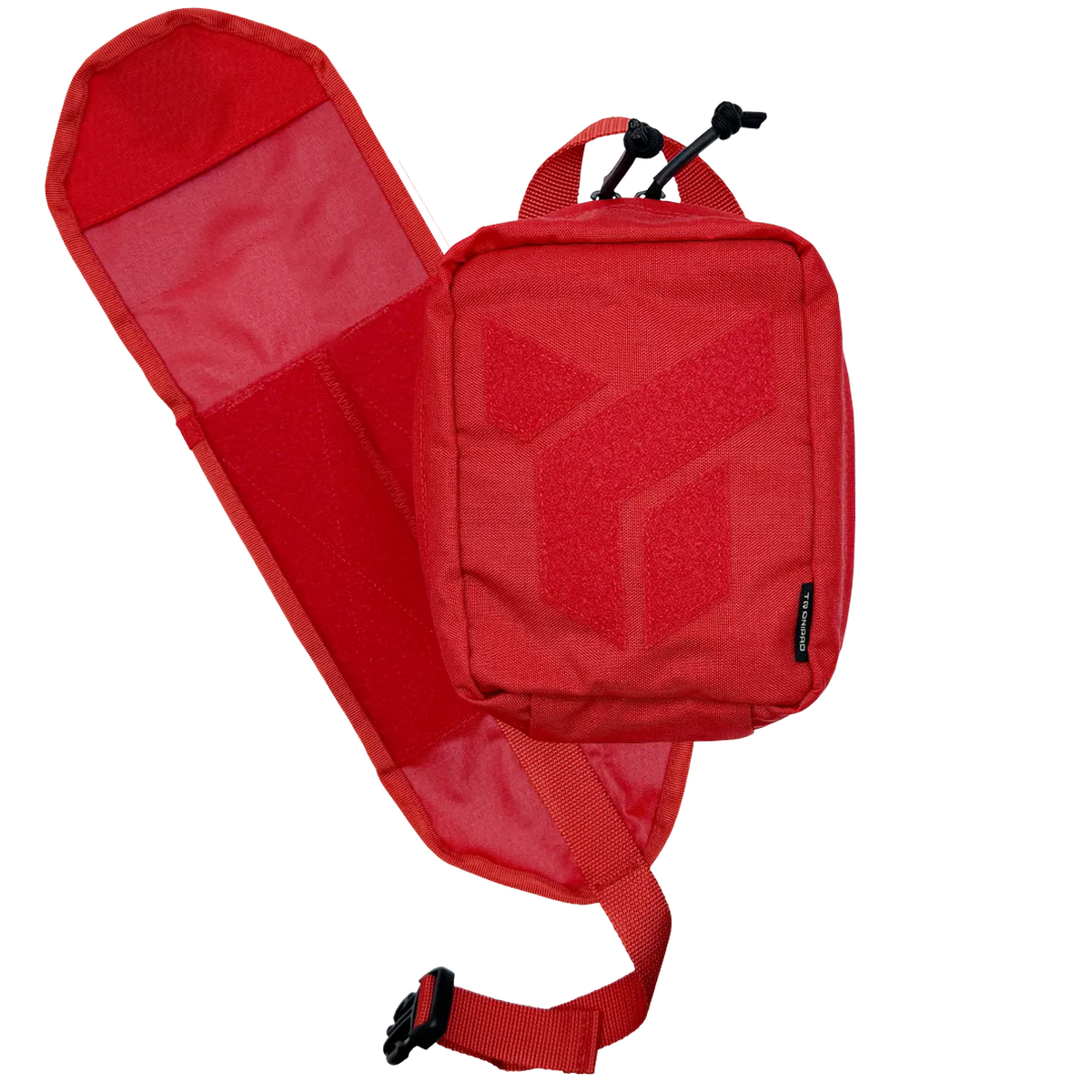 Porta IFAK Dnipro PM22 colore Rosso aperto con pannello estraibile e sistema di sgancio rapido.