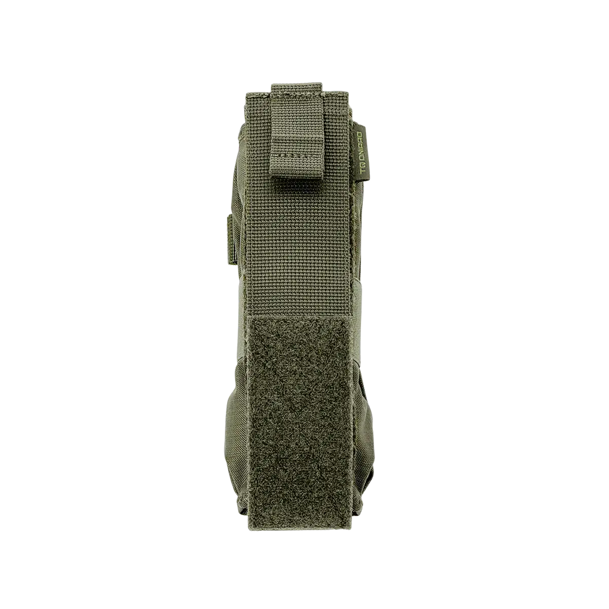 Custodia porta tourniquet tattica DNIPRO PM08 Gen2 colore oliva vista frontale.
