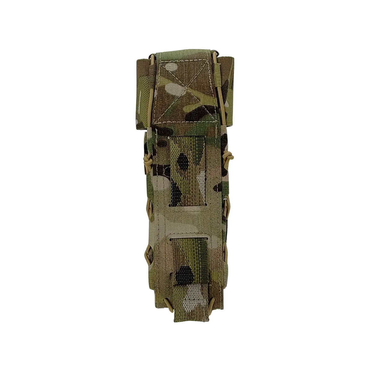 Vista posteriore del porta tourniquet DNIPRO Gen2 PM03 Multicam con sistema di fissaggio MOLLE