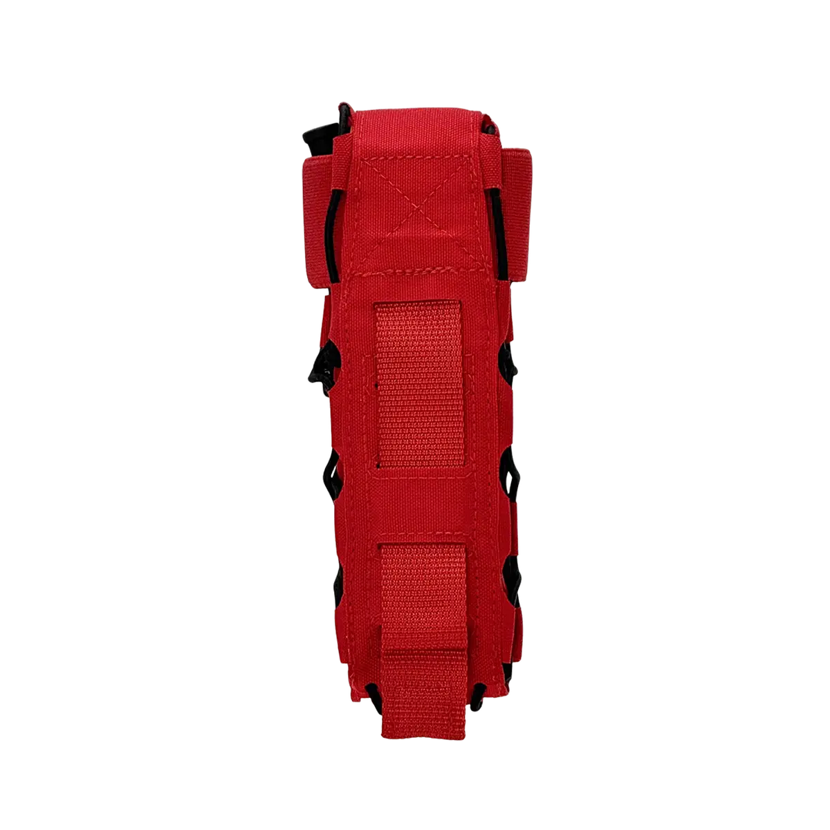 Vista posteriore del porta tourniquet DNIPRO Gen2 PM03 rosso con sistema di fissaggio MOLLE